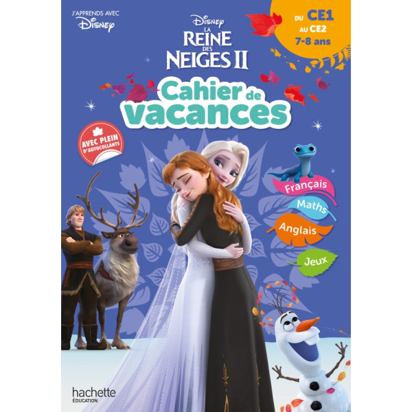 Cahier de Vacances du CE1 au CE2 -La Reine des Neiges II