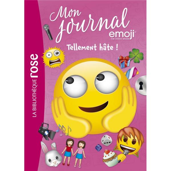 Mon journal emoji T10 Tellement hâte ! -Bib rose