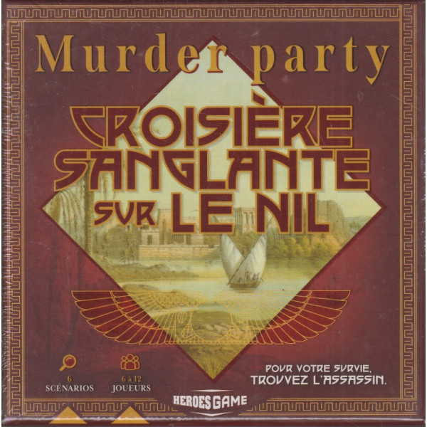 Coffret Murder party croisière sanglante sur le Nil Pour votre survie trouvez l'assassin