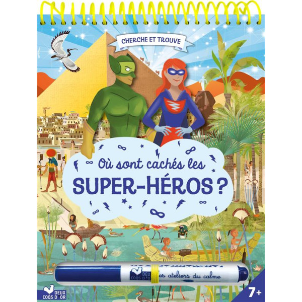 Où sont cachés les Super-héros ? - Avec un stylo effaçable