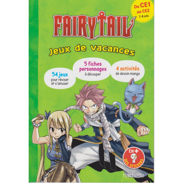 Fairy Tail -Jeux de vacances du CE1 au CE2