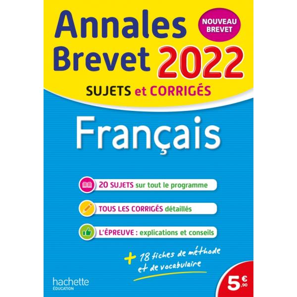 Annales brevet Français 3e c+s 2022