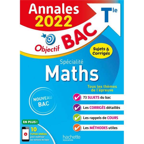Annales Objectif Bac 2022 Term spé Maths