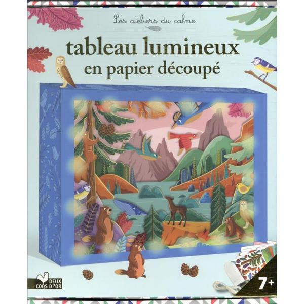 Les ateliers du calme 7+ -Tableau lumineux en papier découpé