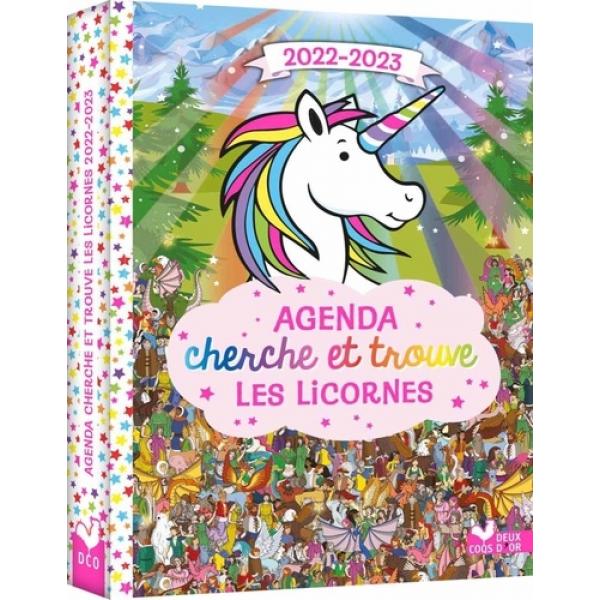 Agenda Cherche et trouve - Les licornes 2022-2023