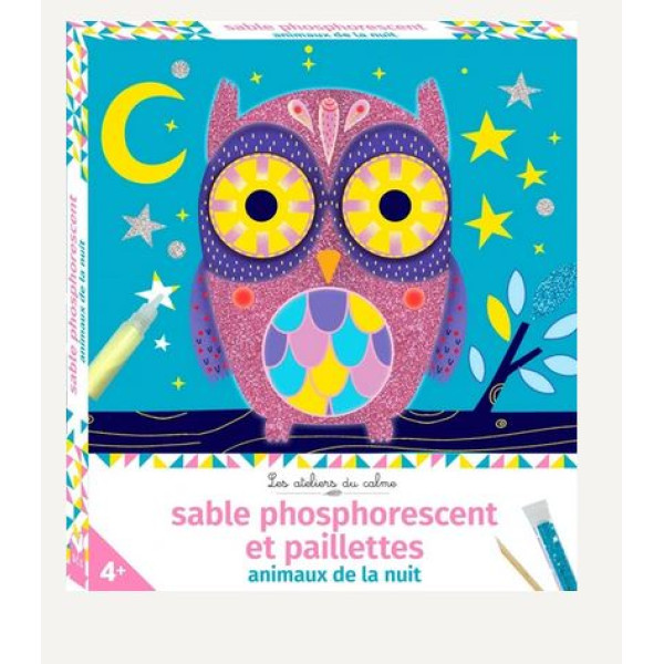 Sables phosphorescents et paillettes Animaux de la nuit