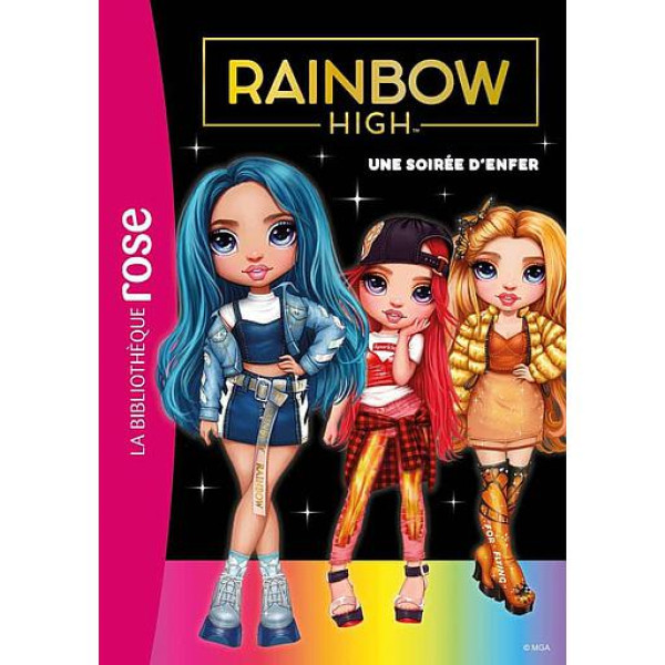 Rainbow High T2 une soirée d'enfer -Bib rose