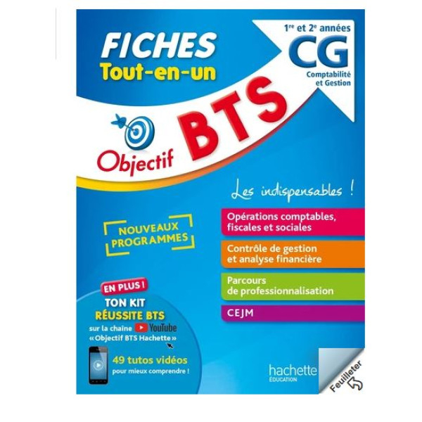 Objectif BTS CG Comptabilité Gestion 1re et 2e année
