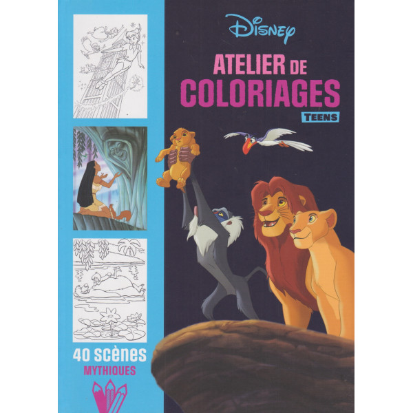 40 scènes Mythiques -Atelier de coloriages Teens