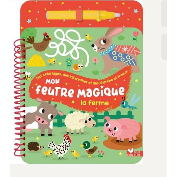 Mon feutre magique à la ferme - Avec feutre à réservoir d'eau