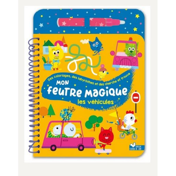 Mon feutre magique Les véhicules - Avec feutre à réservoir d'eau