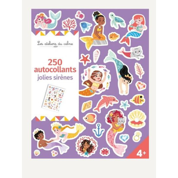 250 autocollants - Jolies sirènes