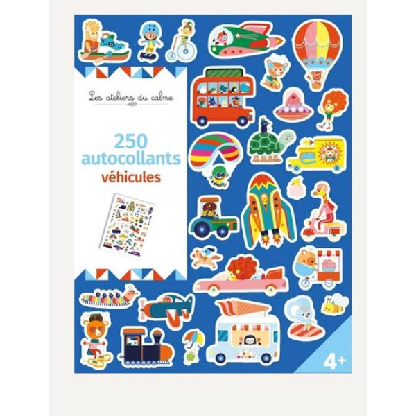 Véhicules - 250 autocollants