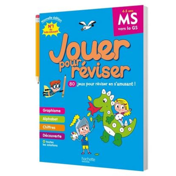 Jouer pour réviser MS vers la GS - Avec un crayon Ed2024