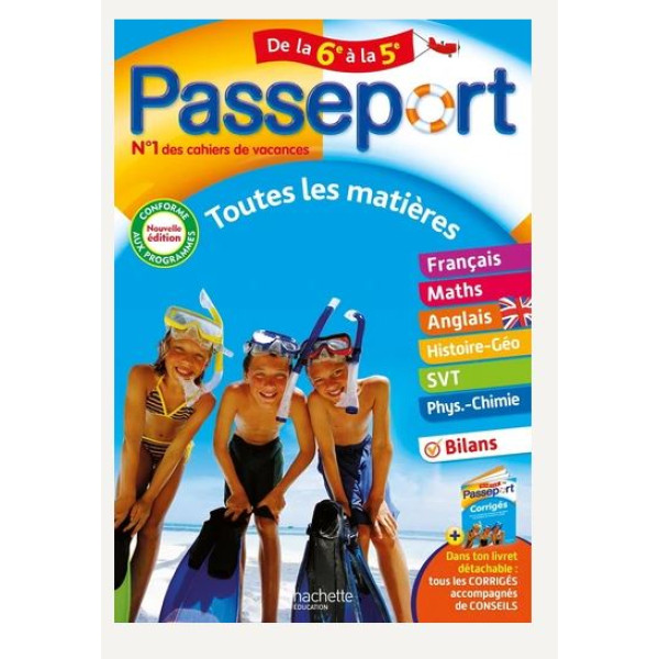 Passeport Toutes les matières de la 6e à la 5e Ed2024