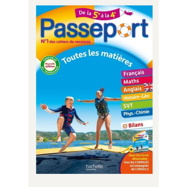 Passeport Toutes les matières de la 5e à la 4e Ed2024