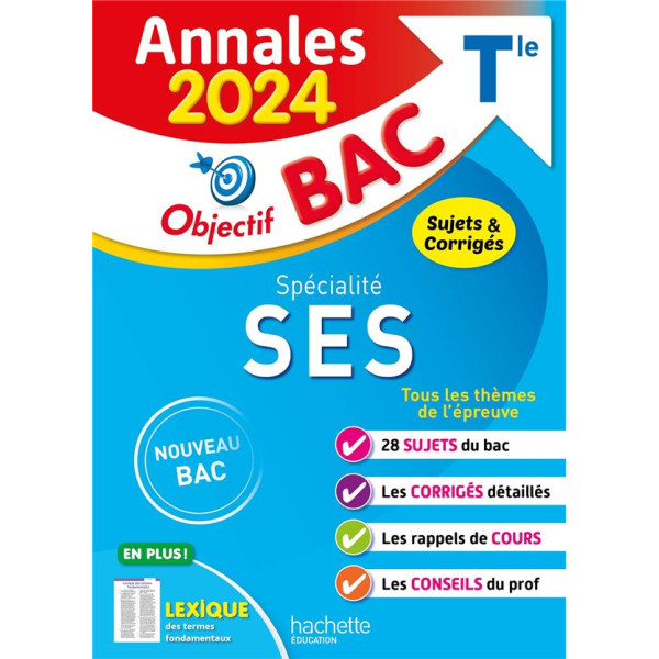 Annales Objectif Bac 2024 Term SES