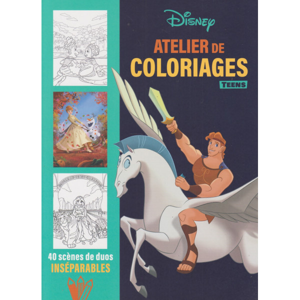 40 scènes de duos inséparables -Atelier de coloriages