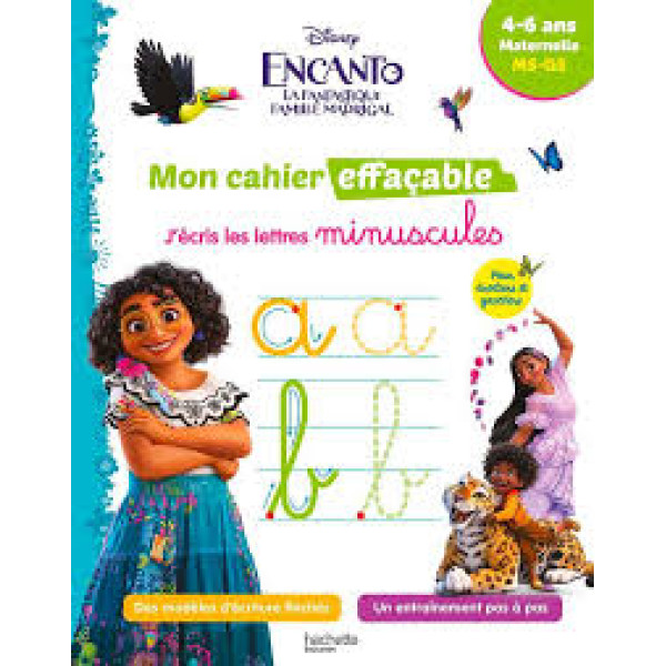 J'écris les lettres minuscules Encanto, la fantastique famille Madrigal - Maternelle MS-GS