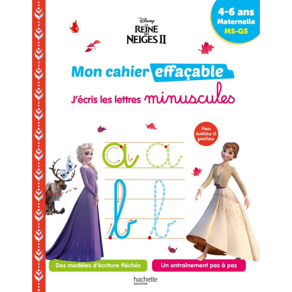 J'écris les lettres minuscules La Reine des Neiges 2 Maternelle MS-GS