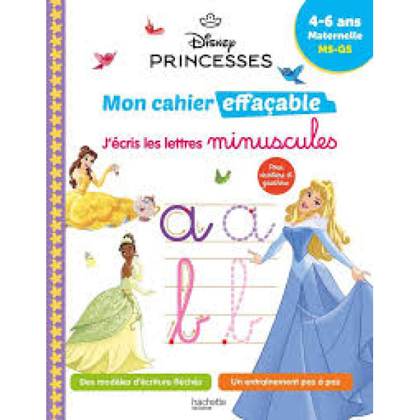 J'écris les lettres minuscules Maternelle MS-GS - Disney Princesses