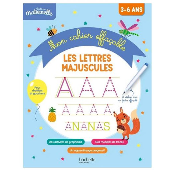 Mon cahier effaçable - Les lettres majuscules