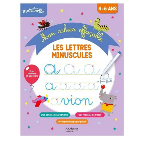Mon cahier effaçable : Les lettres minuscules