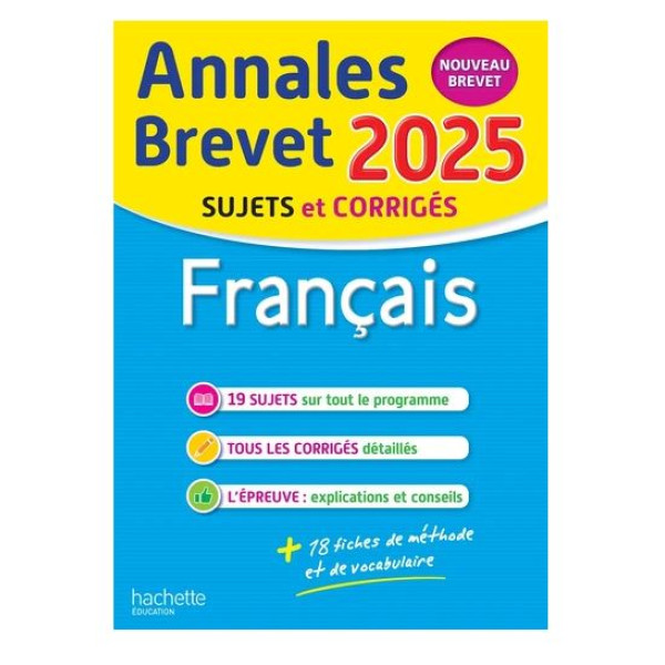 Français 3e Annales Brevet - Nouveau brevet ed 2025