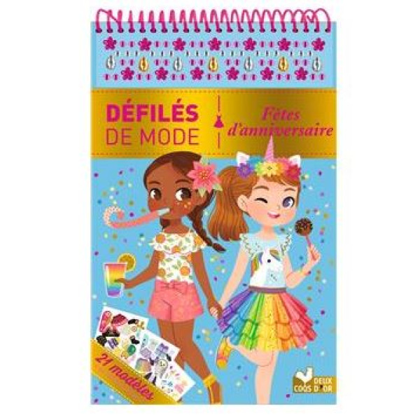 Fêtes d'anniversaire - bloc à spirale