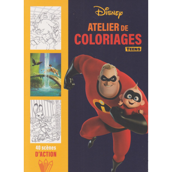 40 Scènes d'action -Atelier de coloriages