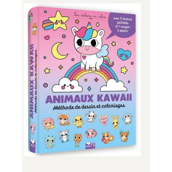 Méthode de dessin et coloriages - Animaux kawaii