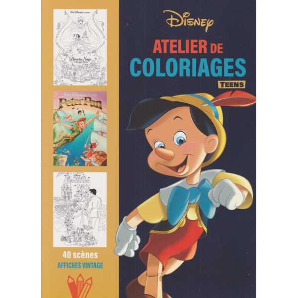 Atelier de coloriages -40 Scènes Affiches Vintage