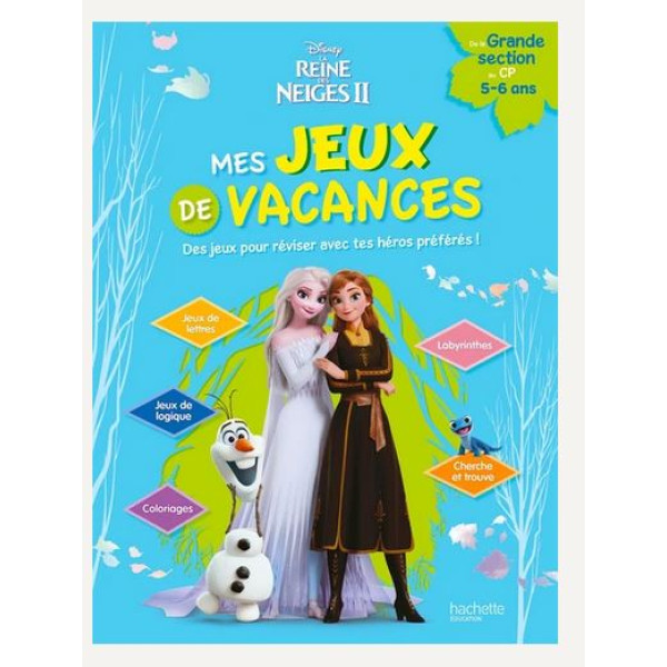 Mes jeux de vacances La Reine des neiges 2 - 5-6 ans