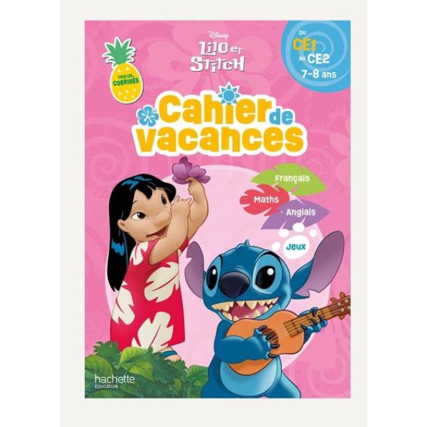 Cahier de vacances Lilo et Stitch 7-8ans 