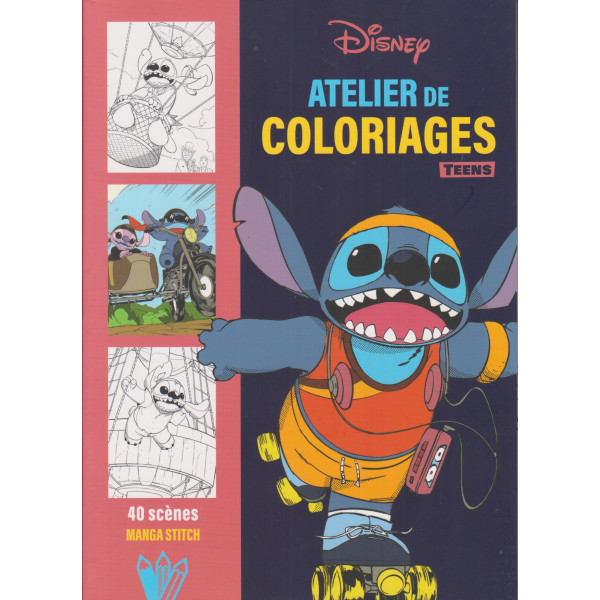 40 scènes manga Stitch -Atelier de coloriages