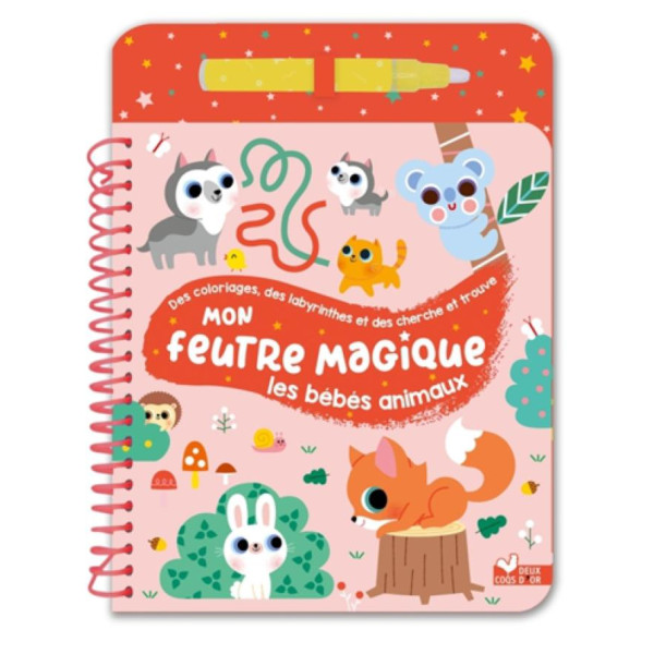 Mon feutre magique -Les bébés animaux - Avec feutre à réservoir d'eau