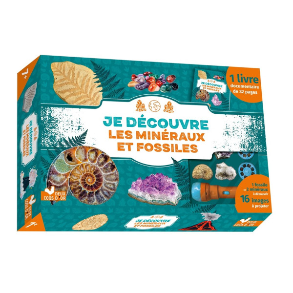 Je découvre les minéraux et fossiles - coffret