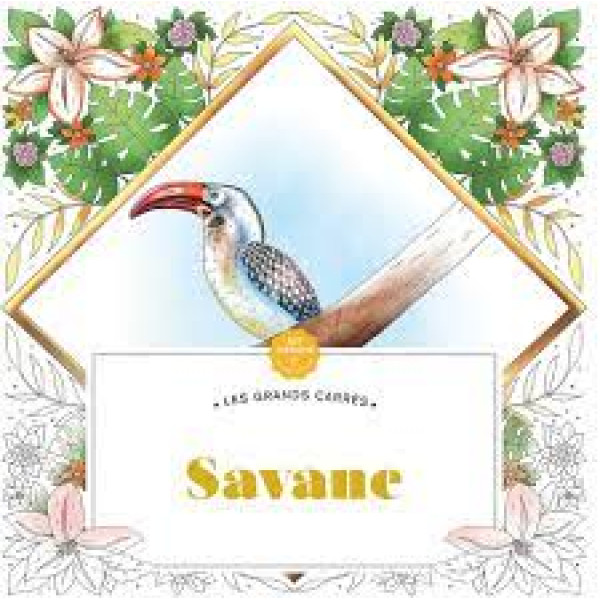 Savane -Grands carrés d'art-thérapie 