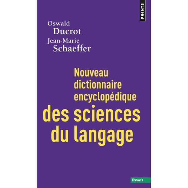 Nouveau dictionnaire encyclopédique des sciences langages