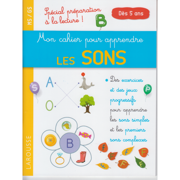 Mon petit cahier pour apprendre les sons MG/GS 