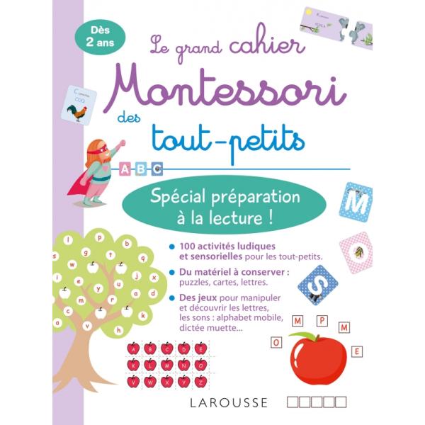 Le grand cahier Montessori des tout-petits Dés 2Ans