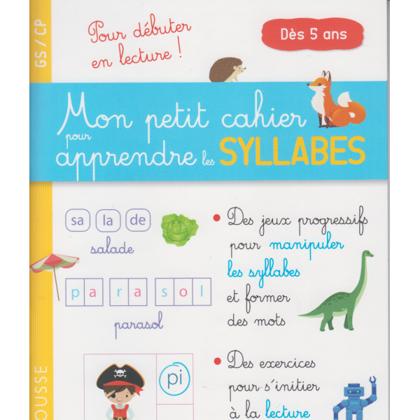 Mon petit cahier pour apprendre les SYLLABES GS/CP 