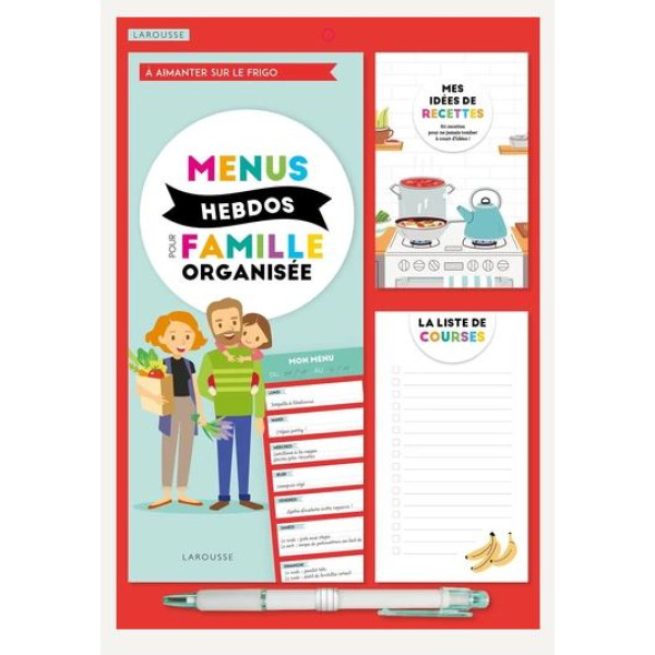 Menus hebdos pour famille organisée