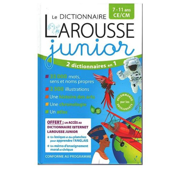 Le Dictionnaire Larousse Junior ed2025