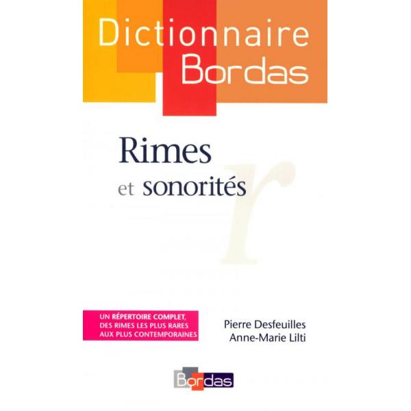 Rimes et sonorités -Dictionnaire Bordas po