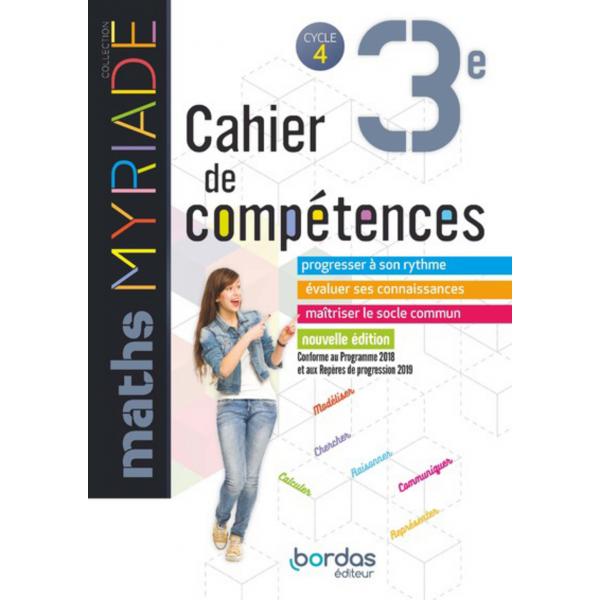 Myriade Maths 3e CA Compétences prog 2018