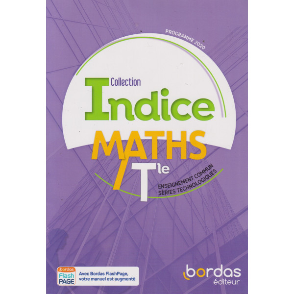 Indice Maths Tle 2020