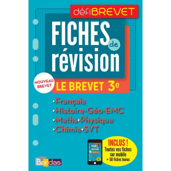 Défibrevet fiches de révision Fr 3e 2018