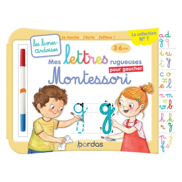 Les Livres ardoises 3-6 -Mes lettres Montessori +1 feutre effacable