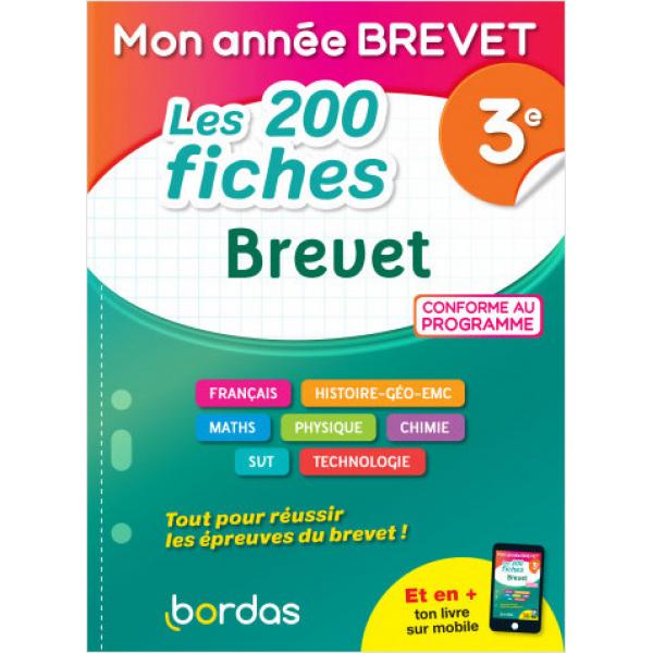 Mon année Brevet 3e Les 200 fiches Brevet 